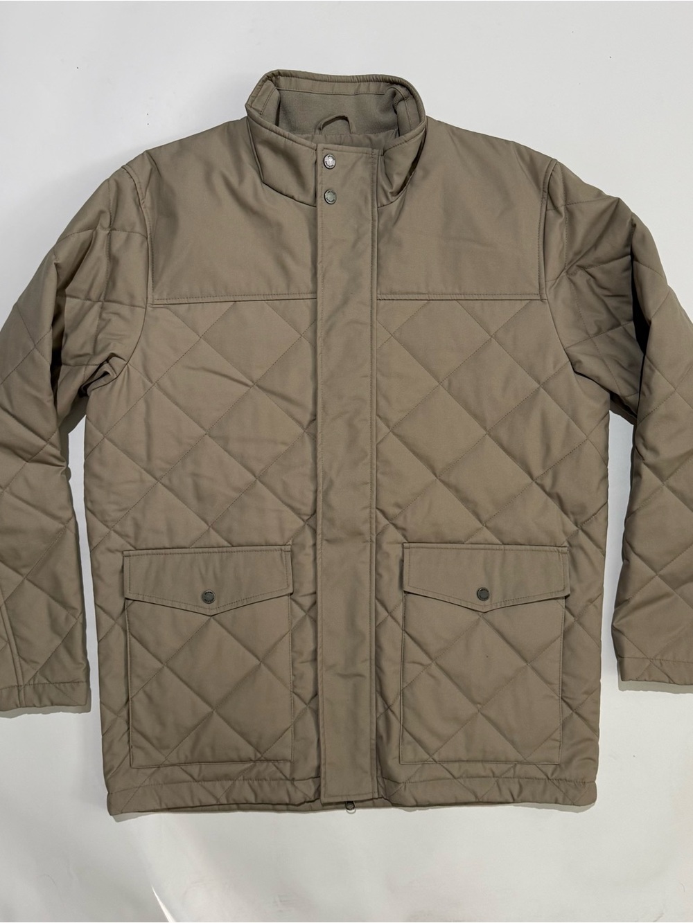 Brooks Brothers Field Coat Men’s L Khaki NWOT Quilted Mid-Length Outdoor